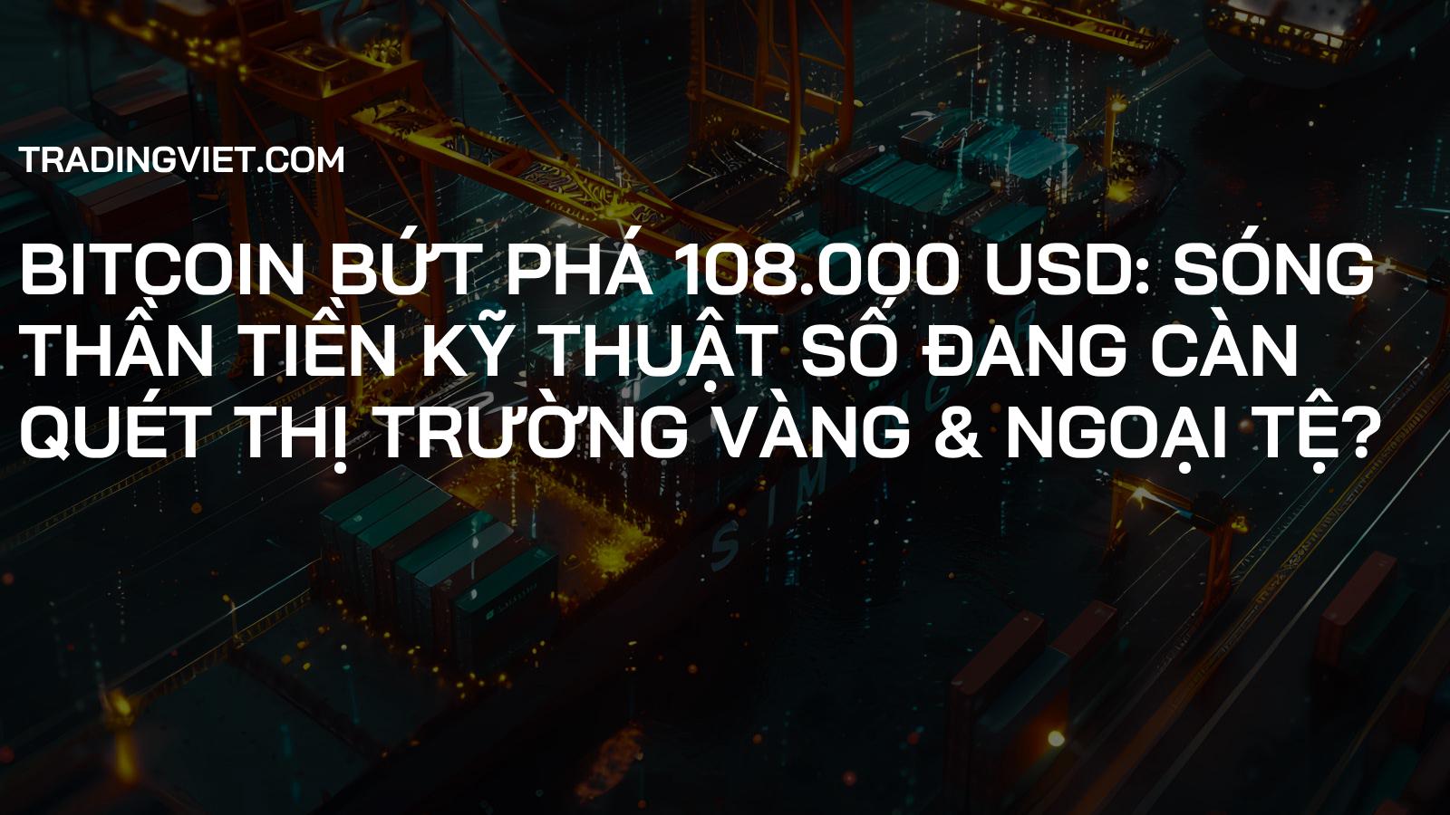 Bitcoin Bứt Phá 108.000 USD: Sóng Thần Tiền Kỹ Thuật Số Đang Càn Quét Thị Trường Vàng & Ngoại Tệ?