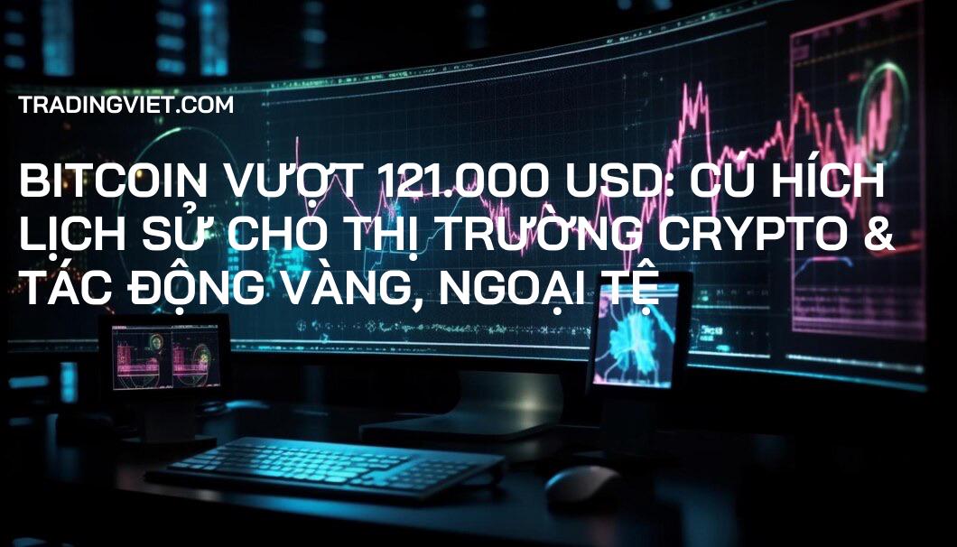 Bitcoin Vượt 121.000 USD: Cú Hích Lịch Sử cho Thị Trường Crypto & Tác Động Vàng, Ngoại Tệ