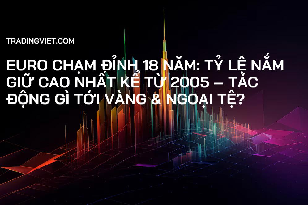 Euro Chạm Đỉnh 18 Năm: Tỷ Lệ Nắm Giữ Cao Nhất Kể Từ 2005 – Tác Động Gì Tới Vàng & Ngoại Tệ?