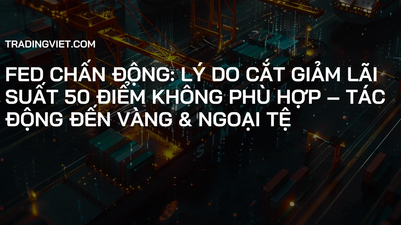 FED CHẤN ĐỘNG: Lý do cắt giảm lãi suất 50 điểm không phù hợp – Tác động đến Vàng & Ngoại tệ