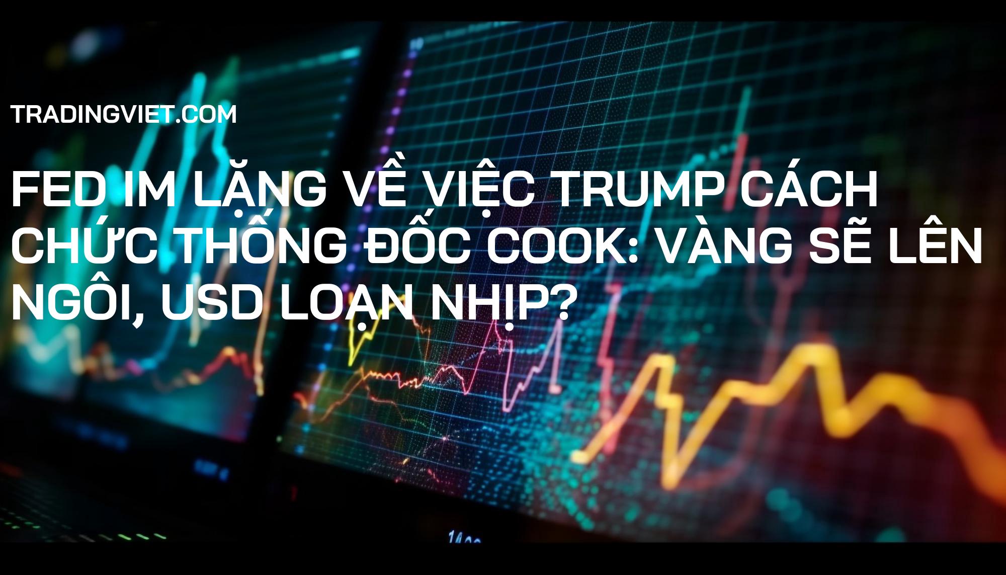 Fed Im lặng về việc Trump Cách chức Thống đốc Cook: Vàng Sẽ Lên Ngôi, USD Loạn Nhịp?