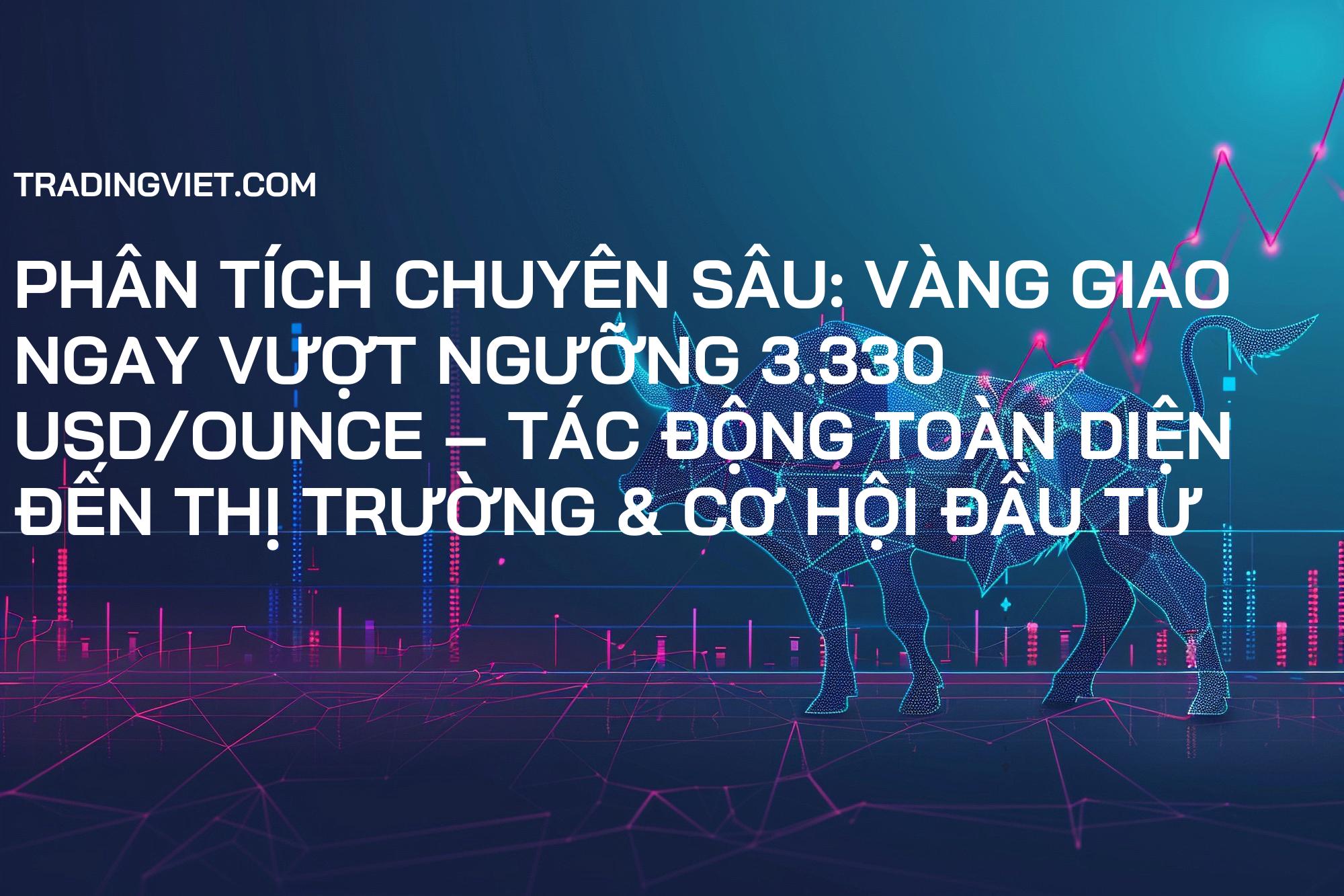 Phân Tích Chuyên Sâu: Vàng Giao Ngay Vượt Ngưỡng 3.330 USD/Ounce – Tác Động Toàn Diện Đến Thị Trường & Cơ Hội Đầu Tư