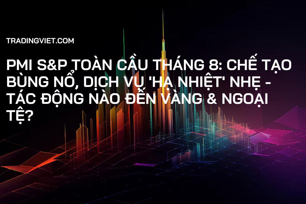 PMI S&P Toàn Cầu Tháng 8: Chế Tạo Bùng Nổ, Dịch Vụ 'Hạ Nhiệt' Nhẹ - Tác Động Nào Đến Vàng & Ngoại Tệ?