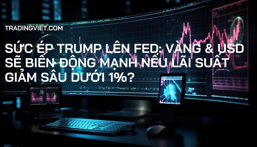 Sức Ép Trump Lên FED: Vàng & USD Sẽ Biến Động Mạnh Nếu Lãi Suất Giảm Sâu Dưới 1%?