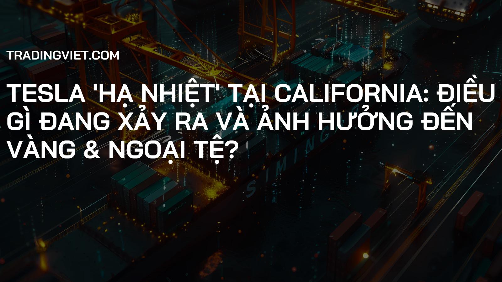 Tesla 'Hạ Nhiệt' tại California: Điều Gì Đang Xảy Ra và Ảnh Hưởng Đến Vàng & Ngoại Tệ?