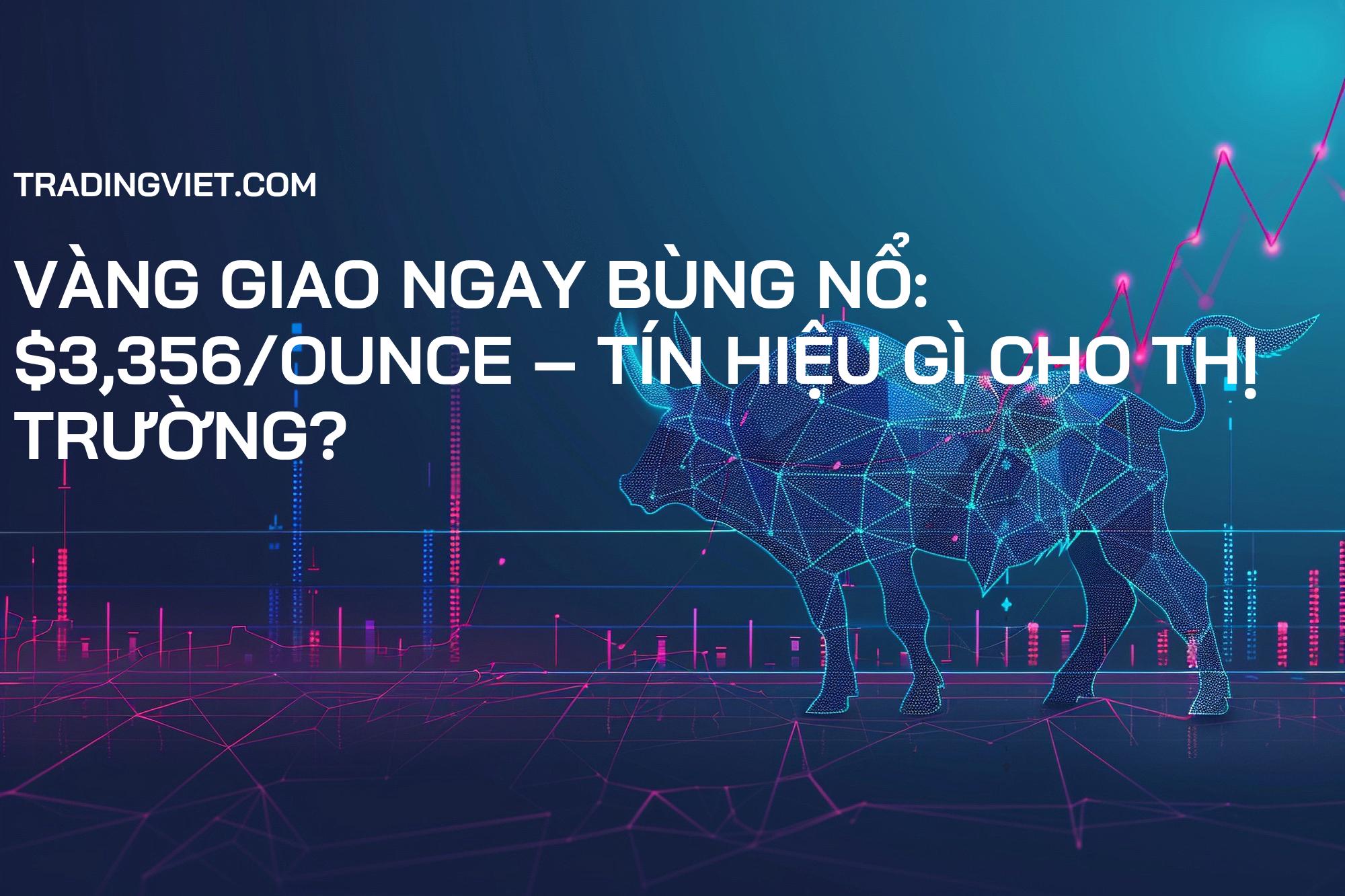 Vàng Giao Ngay Bùng Nổ: $3,356/Ounce – Tín Hiệu Gì Cho Thị Trường?
